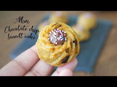 Mini Chocolate Chip bundt Cake