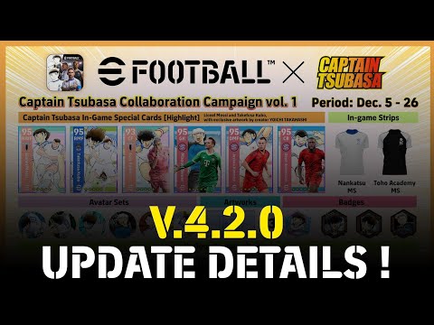 What's coming tomorrow after UPDATE ? Tsubasa × Messi Card 🤩🔥 *NEW STADIUMS* in game 🔥V.4.2.0 Update