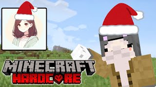 【マイクラ】メリークリスマス！！！ネコおじいちゃんとAIの美少女が聖夜にハードコアモードでエンドラ倒す！