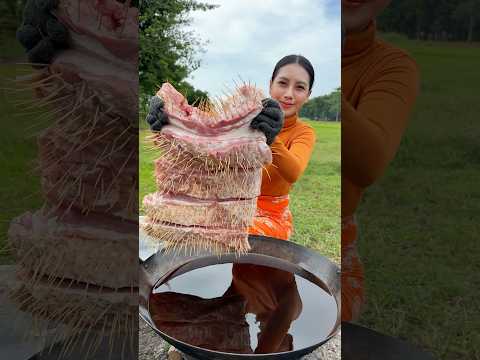 Pork crispy cook recipe and eat #recipe #shortvideo #shorts #cooking #food