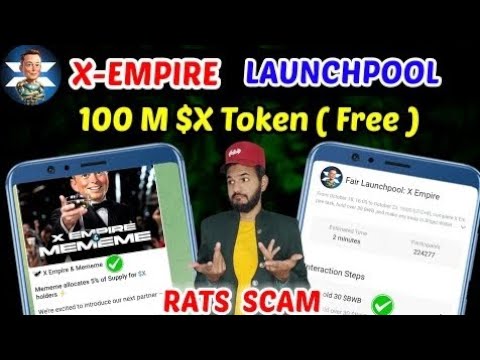 X Empire launchpool | X empire partner With Mememe & Hrum | X empire 24 October Airdrop 💵| rats scam