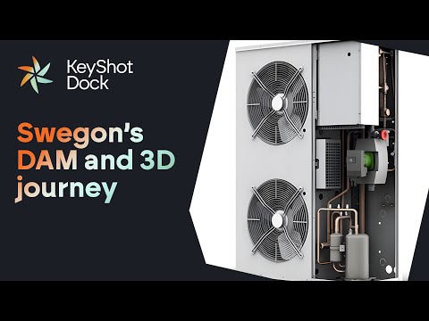 KeyShot Dock - Swegon's DAM & 3D Journey