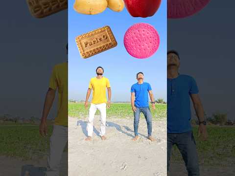 Parle-G biscuit Apple khate hue #newsong to Radha Meri Main Shyam Tera