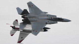 岐阜基地航空祭 2023 オープニング 機動飛行 T-4 F-2 F-15 JASDF Gifu Air show