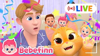 🔴 LIVEㅣBest Bebefinn Nursery Rhymes for KidsㅣGood Morning Song and Baby Shark