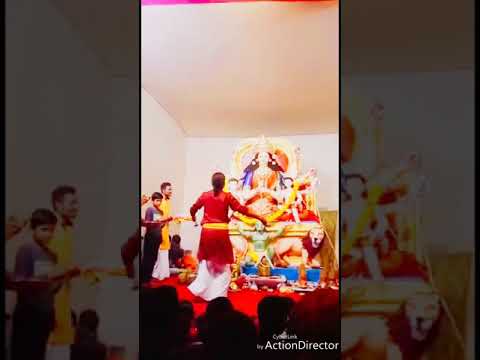 Maa durga puja arti time kapa raipur