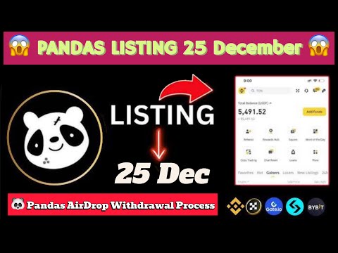 🔥Pandas Listing Date Confirm 😱 !! Pandas Listing &  Select your Exchange to receive Tokens ￼🥰 Update