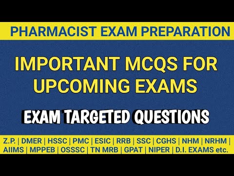 Pharmacist exam preparation | AIIMS |OSSSC | PMC | HSSC | MP pharmacist exam questions @MANISH06