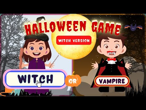 English Halloween Game | Witch Version