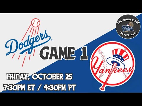 Simply Reliable Studios Presents: World Series Watch Along Coverage (Dodgers vs. Yankees, Game 1)