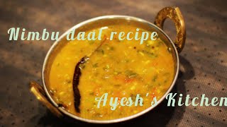 Nimbu dal recipe @Recipedotcom #bestdalrecipe#dalrecipes#best#pappu#masoordaal #easy