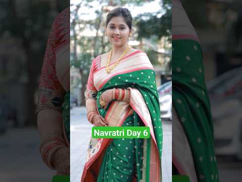 Navratri Day 6🙏 #viral #youtubeshorts #ytshorts #shortsvideo #navratri #durgapuja #green