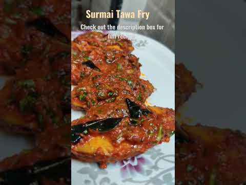 Surmai Tawa Fry 😍👌 #shorts #foodshorts #fish #seerfish #surmai #foodbingwithmanes