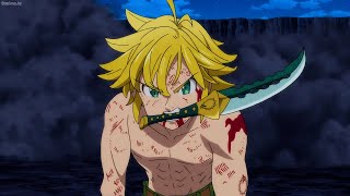 七つの大罪 | Meliodas is exhausted from facing the Ten Commandments alone without a comrade