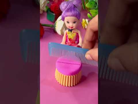 Pink cookies 🍪 making cookie #miniatureart #polymerclayminiature #shortvideo #barbie