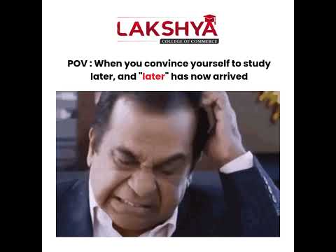 Panic mode: ✅. Starting to study: ❌ | Lakshya Edu