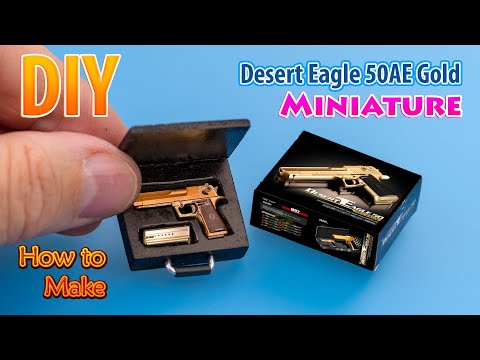 DIY Miniature Desert Eagle Gun Mode For 12” Action Figure Weapons toy