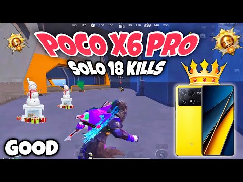 Poco x6 pro🔥 solo 18 kills ivik rush gameplay🔥