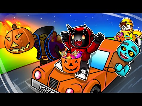 We Went TRICK or TREATING In Roblox Dusty Trip...