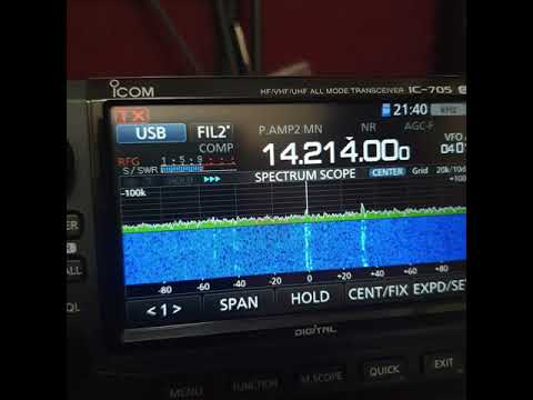 Contacting Italian station with my Qrp ICOM IC-705