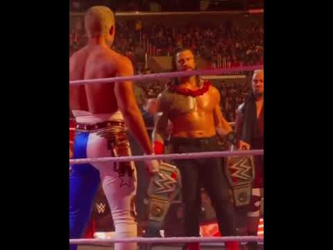 Brock Lesnar vs Cody Rhodes vs Romanreigns undisputed championship #romanreigns #codyrhodes #wweraw