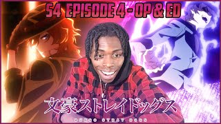 CAT AND MOUSE! | BUNGO STRAY DOGS S4 | EPISODE 4 OP & ED | REACTION