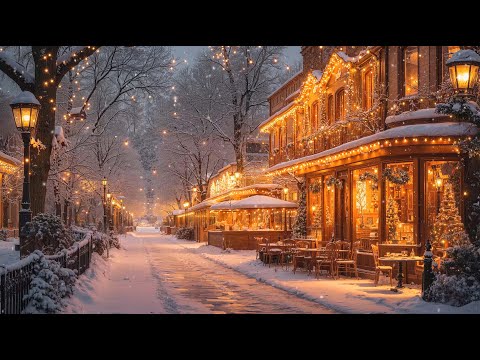 Jazz Relaxing Music at Cozy Coffee Shop Ambience 🎄 Christmas Jazz Instrumental Music for Study, Work