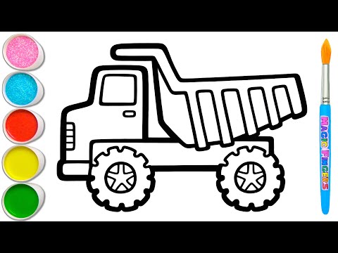 Let's Learn How to Draw a Dumper and Tow Truck 🚨🚚🚨 Simple Vehicle Drawing #367