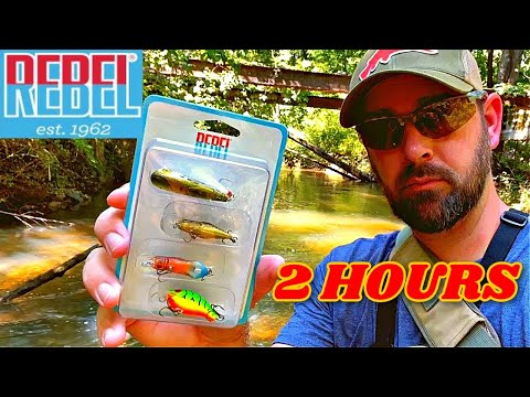 2 HOURS of Creek Fishing with Rebel Critters!