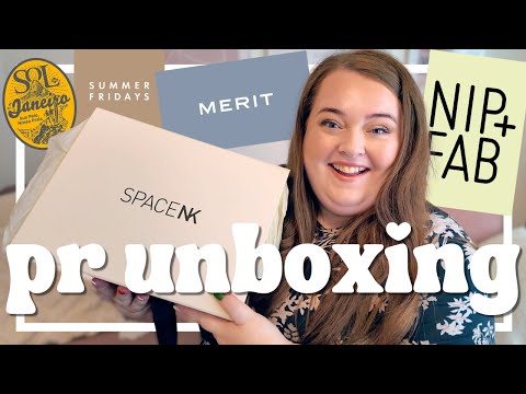 BEAUTY PR UNBOXING | Space NK, Merit and Nip & Fab | make up, skincare & more! 2024