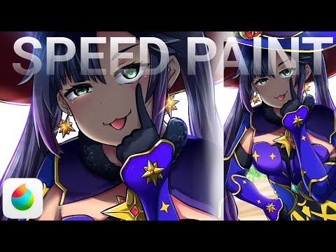 [SPEEDPAINT] Mona - Genshin Impact (MEDIBANGPAINT)