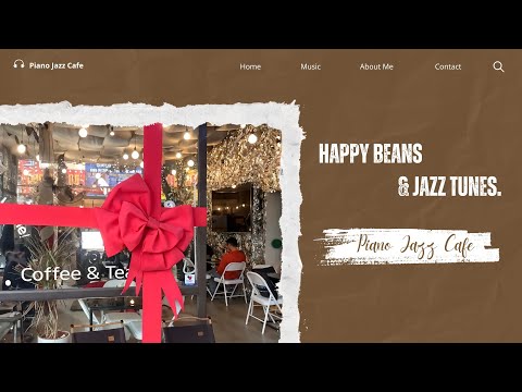 Happy Beans & Jazz Tunes ~ Upbeat Morning Jazz with Christmas Cafe Street | @PianoJazzCafe MV