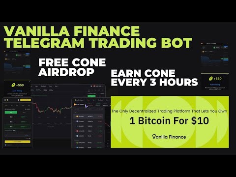 Vanilla Finance Telegram Bot Airdrop | Get 1K Cones | Mine Cone Every 3 Hours | Trade & Earn Cone