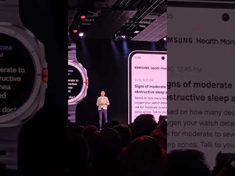 The Samsung Galaxy Watch Ultra is "FDA approved" to track for symptoms of sleep apnea.