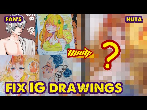 [Engsub] Ways To Help Fan Fix Their Drawings on Instagram | Huta Chan