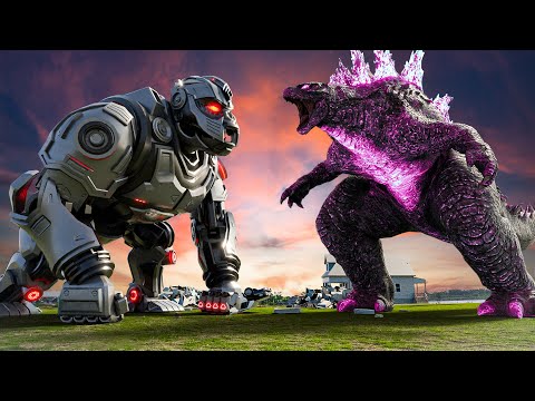 Mecha Ape Vs Godzilla | Kingdom of the Planet of the Apes VS Jurassic Park 4 | Movie (2024) | Kong 2