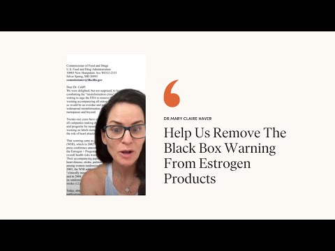 Help Us Remove The Black Box Warning From Estrogen Products!