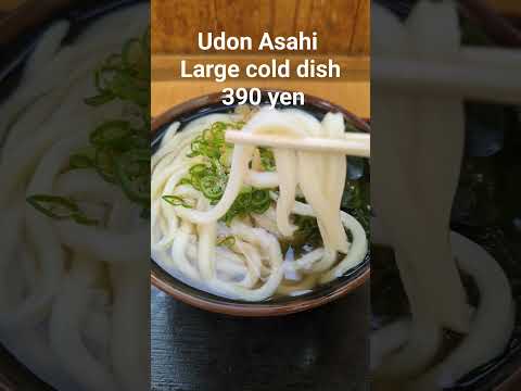 Udon Asahi Large cold dish 390 yen