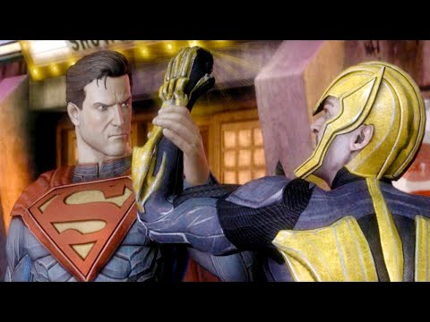 Superman Vs Sinestro Fight Scene 4K Ultra HD - Injustice: Gods Among Us