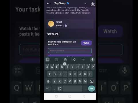 Creating a business plan| tapswap code | Tapswap code today creating a business plan