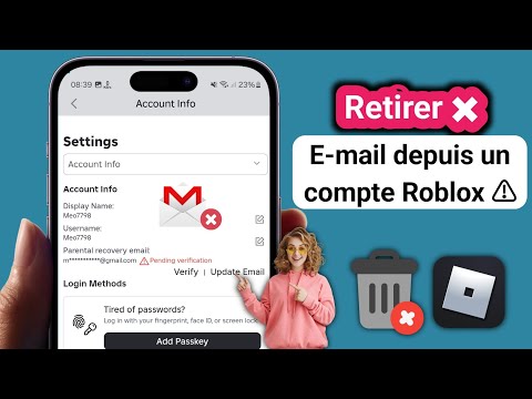 Comment supprimer une adresse mail Roblox ?