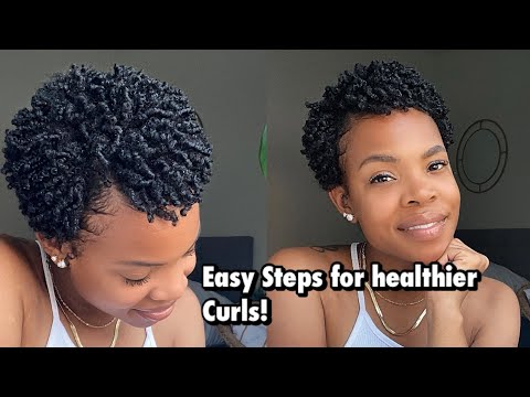 How I keep my curls moisturized( Night/Morning routine) for | Dry Natural Hair | beginner friendly