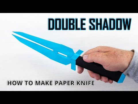 DIY Origami Replica of The Expendables II Double Shadow Knife | Easy and Stunning Craft Tutorial