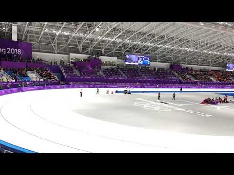 現地映像☆スピードスケートチームパシュート女子決勝平昌オリンピック2018年2月21日