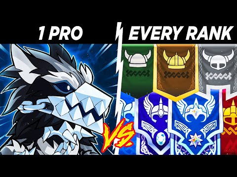 1 PRO vs EVERY Rank | Brawlhalla Crew Battle