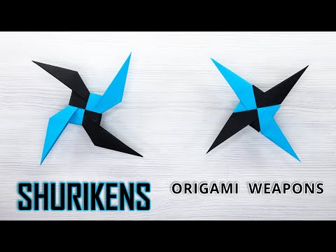 🌟How to Make Paper Ninja Stars - Two Amazing Shurikens!