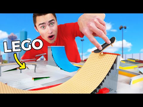 I Built a LEGO Fingerboard Park!!