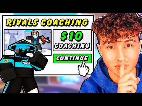 I Secretly Hired a YOUTUBER to coach me in Roblox Rivals!