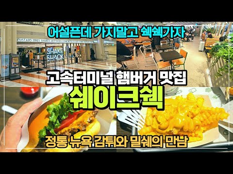 반포 고속버스터미널 햄버거 맛집 쉐이크쉑 센트럴시티점 / 지방에서 버스타고 왔다가 꼭 한번 먹고 가야 서울구경한겁니다