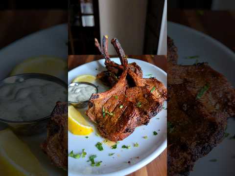 Restaurant style Tandoori Lamb Chops 🔥 #shorts #lambchops